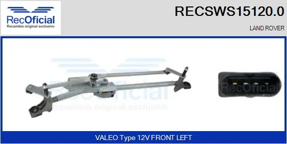 Trapézio de limpador pára-brisas Land Rover Freelander II L359 ao melhor preço