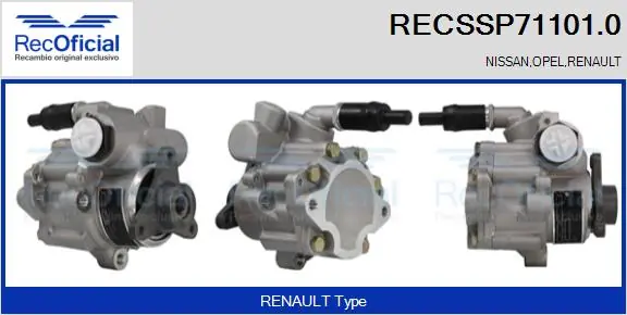 Bomba da Direção hidrâulica assistida Renault Master II CD, HD, U0D ao melhor preço