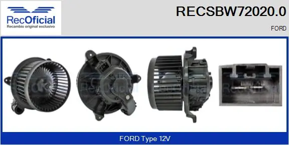 Motor de ventilador de forno (de aquecedor de salão) Ford Fiesta VII  ao melhor preço