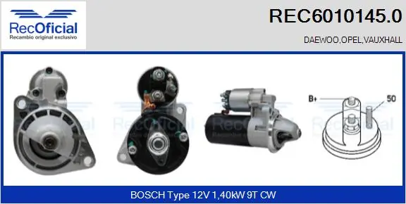 Motor de arranco Opel Omega  16, 17, 19 ao melhor preço