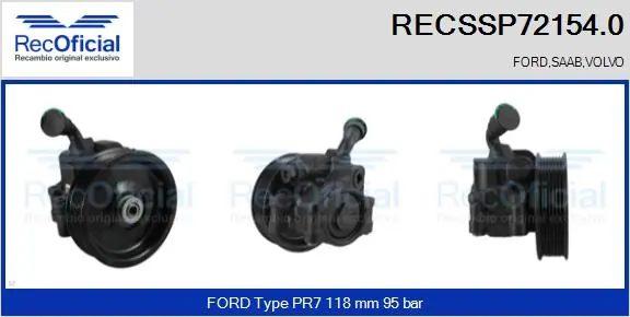 Bomba da Direção hidrâulica assistida Ford Transit  V184/5 ao melhor preço