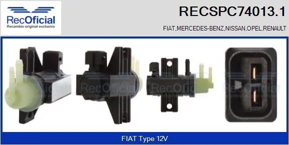 Convertidor de pressão (solenoide) de supercompressão Nissan/Infiniti 6000616752 preço, a partir de 54,25 USD