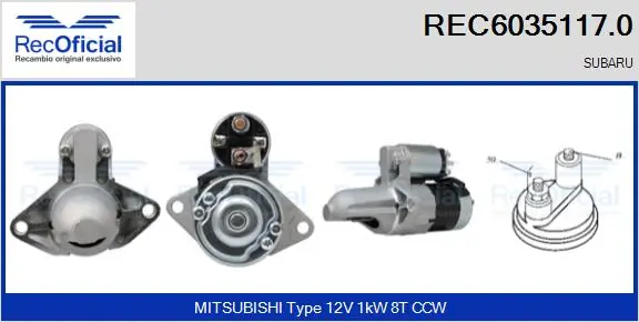 Motor de arranco Subaru Forester I S10, SF ao melhor preço