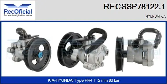 Bomba da Direção hidrâulica assistida Hyundai H-1 STAREX  A1 ao melhor preço