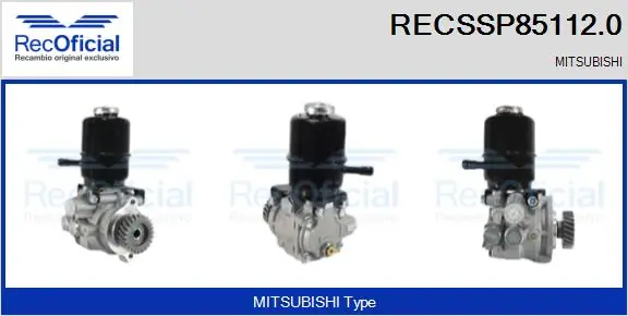 Bomba da Direção hidrâulica assistida para Mitsubishi Pajero V60