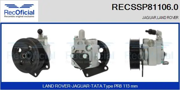 Bomba da Direção hidrâulica assistida Land Rover Range Rover I L320 ao melhor preço