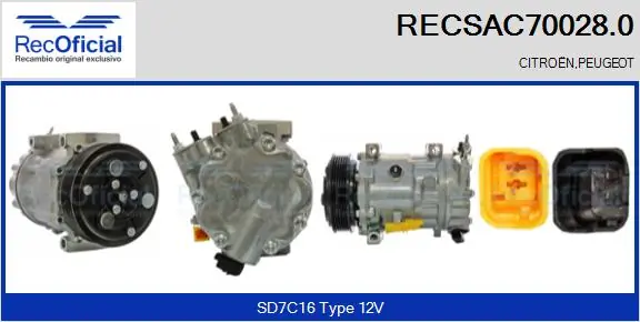 Compressor de aparelho de ar condicionado Citroen C4  UD ao melhor preço