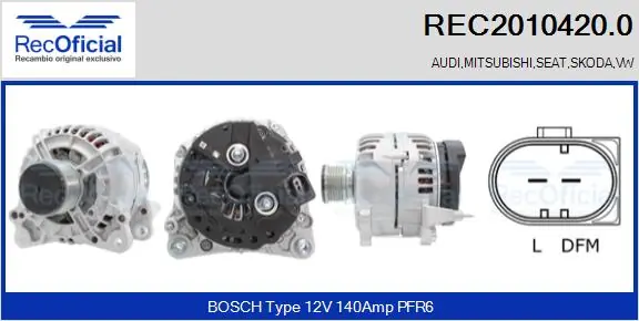 Gerador Audi A8  4H2, 4H8, 4HC, 4HL ao melhor preço