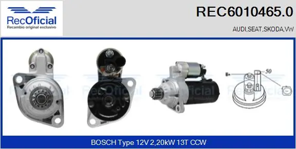 Motor de arranco Volkswagen Crafter  SY, SX, SYB, SYC, SYD, SYM ao melhor preço