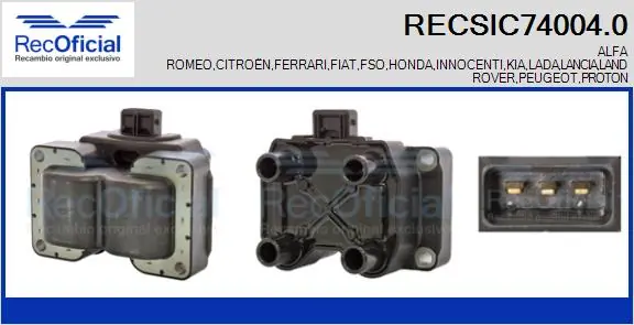 Bobina de ignição Land Rover Range Rover II LP, P38A ao melhor preço