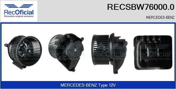 Motor de ventilador de forno (de aquecedor de salão) Mercedes Vito  638 ao melhor preço