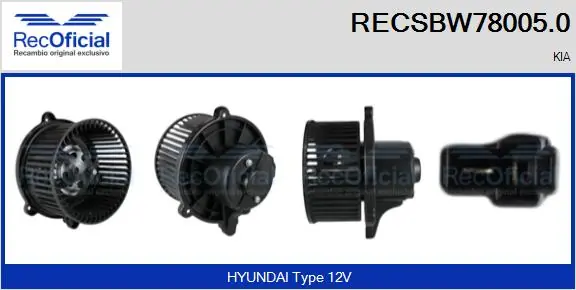 Motor de ventilador de forno (de aquecedor de salão) KIA Carnival II GQ ao melhor preço