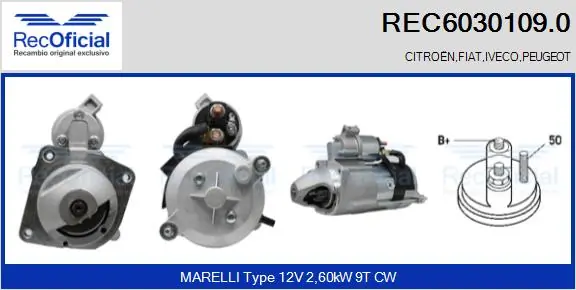Motor de arranco para Renault Master T