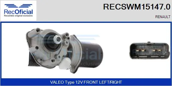Motor de limpador pára-brisas do pára-brisas Renault Scenic II JM0, JM1 ao melhor preço