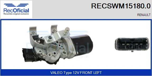 Motor de limpador pára-brisas do pára-brisas Renault Kangoo II FW0 ao melhor preço
