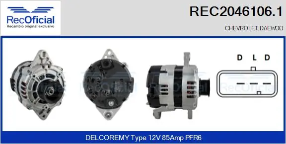 Gerador para Chevrolet Aveo T200