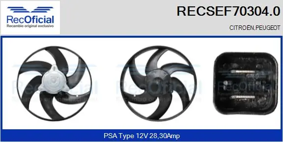 Ventilador elétrico de esfriamento montado (motor + roda de aletas) Peugeot 306  7A ao melhor preço