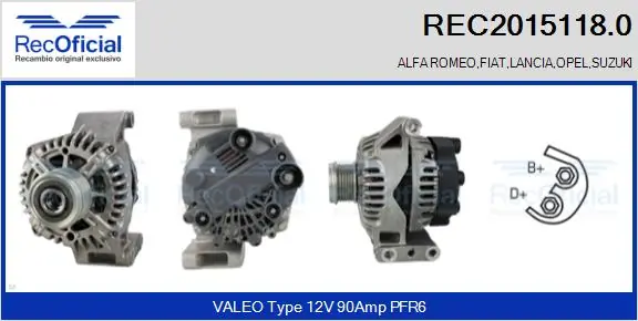 Gerador Alfa Romeo 159  939 ao melhor preço