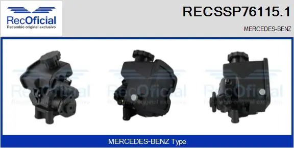 Bomba da Direção hidrâulica assistida Mercedes Vito  638 ao melhor preço