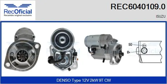 Motor de arranco Isuzu Trooper  UBS ao melhor preço