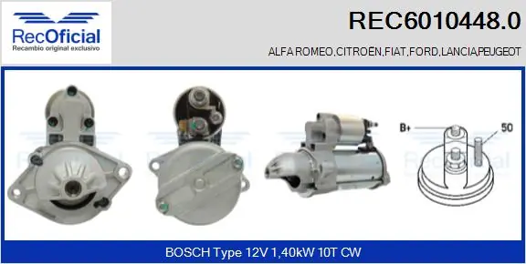 Motor de arranco Fiat 500  334 ao melhor preço