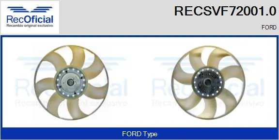 Acoplamento viscoso de ventilador de esfriamento Ford Transit  V347/8 ao melhor preço
