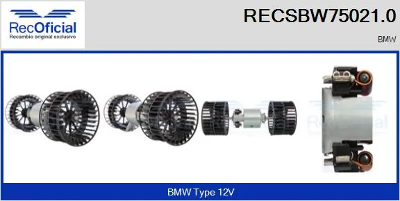 Motor de ventilador de forno (de aquecedor de salão) BMW 3  E30 ao melhor preço