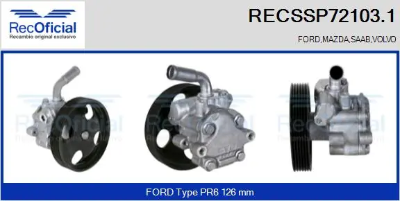 Bomba da Direção hidrâulica assistida Ford Fiesta ao melhor preço