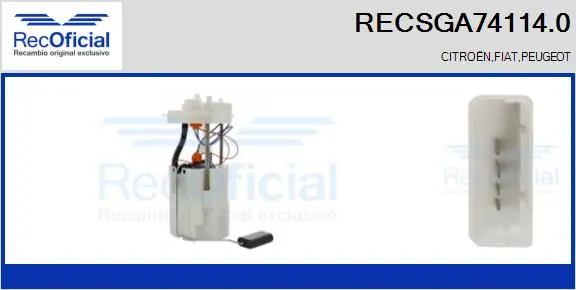 Módulo de bomba de combustível com sensor do nível de combustível Citroen Nemo   ao melhor preço