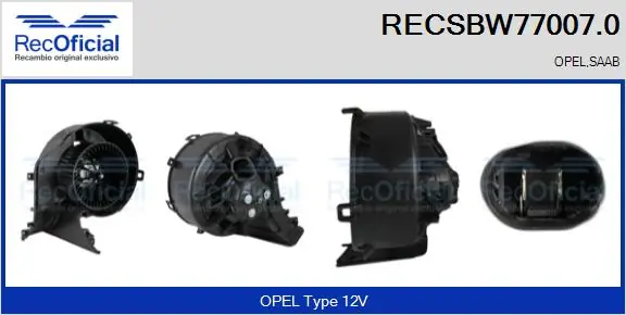 Motor de ventilador de forno (de aquecedor de salão) Opel Vectra   ao melhor preço