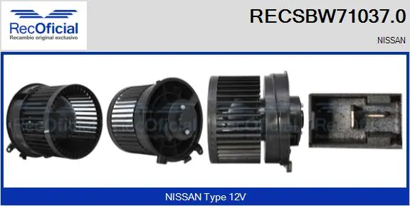 Motor de ventilador de forno (de aquecedor de salão) para Nissan X-Trail T31