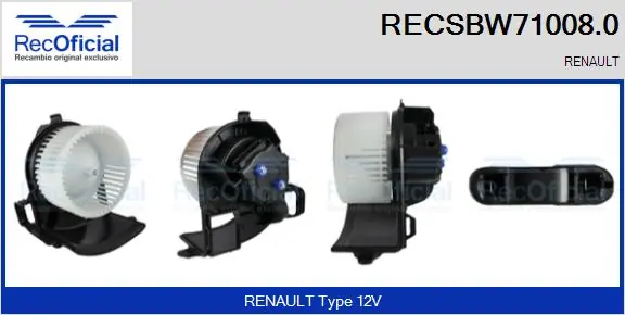 Motor de ventilador de forno (de aquecedor de salão) Renault Clio II BB, CB ao melhor preço