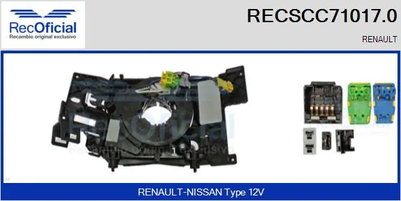 Anel AIRBAG de contato, cabo plano do volante Renault Scenic II JM0, JM1 ao melhor preço
