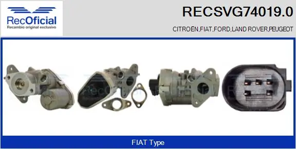Válvula EGR de recirculação dos gases Citroen Jumper  250 ao melhor preço