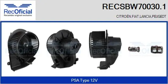 Motor de ventilador de forno (de aquecedor de salão) Citroen C8  EA, EB ao melhor preço