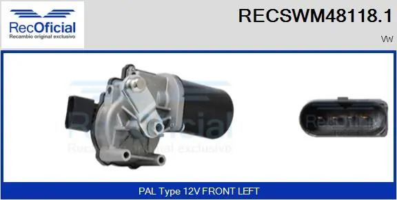 Motor de limpador pára-brisas do pára-brisas Volkswagen Crafter SY, SX, SYB, SYC, SYD, SYM ao melhor preço