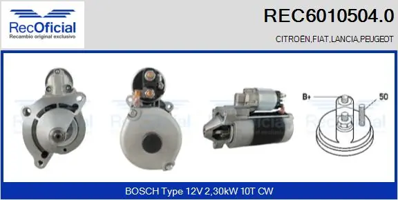 Motor de arranco para Citroen Jumper 250