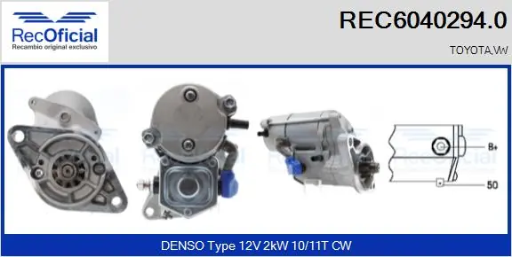 Motor de arranco Toyota Hiace III H10 ao melhor preço