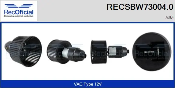 Motor de ventilador de forno (de aquecedor de salão) Audi 100  44, 44Q ao melhor preço