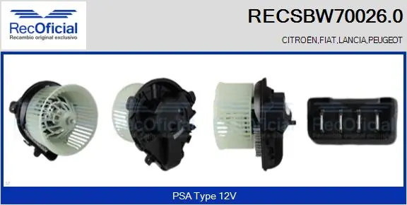 Motor de ventilador de forno (de aquecedor de salão) Peugeot Expert  224 ao melhor preço