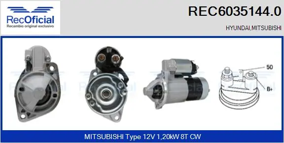 Motor de arranco Mitsubishi Outlander I CU ao melhor preço