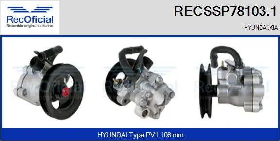 Bomba da Direção hidrâulica assistida Hyundai Atos  MX ao melhor preço