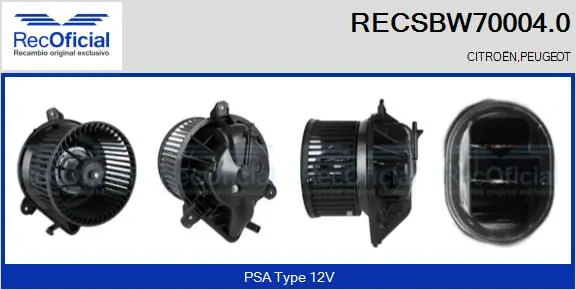 Motor de ventilador de forno (de aquecedor de salão) Citroen Jumpy I BS, BT, BY, BZ ao melhor preço
