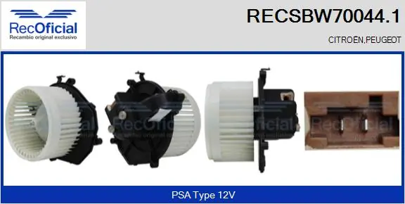 Motor de ventilador de forno (de aquecedor de salão) Citroen Berlingo  K9 ao melhor preço