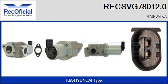 Válvula EGR de recirculação dos gases KIA Rio II JB ao melhor preço