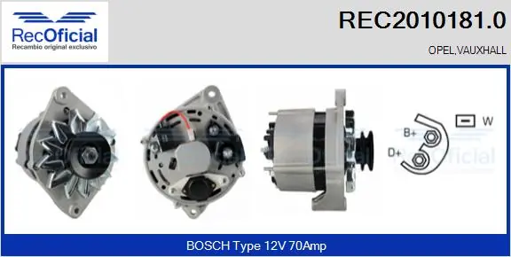 Gerador Opel Kadett  35, 36, 45, 46 ao melhor preço