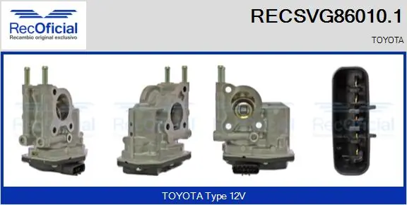 Válvula EGR de recirculação dos gases Toyota Land Cruiser  J150 ao melhor preço