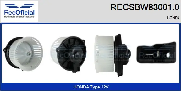 Motor de ventilador de forno (de aquecedor de salão) Honda Civic VII EM ao melhor preço