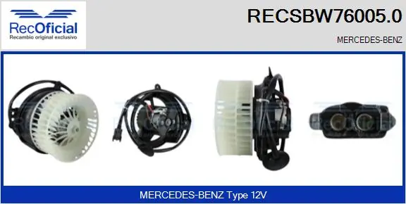 Motor de ventilador de forno (de aquecedor de salão) Mercedes E  W124 ao melhor preço
