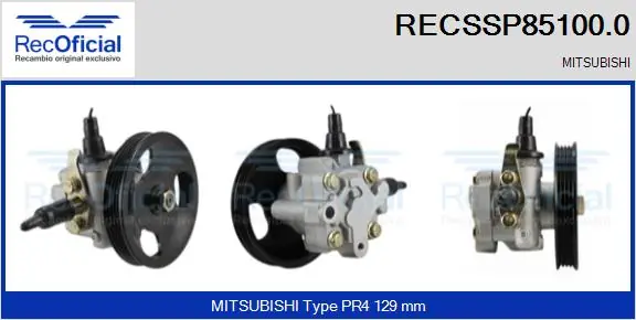 Bomba da Direção hidrâulica assistida Mitsubishi L 200 K60, K70 ao melhor preço
